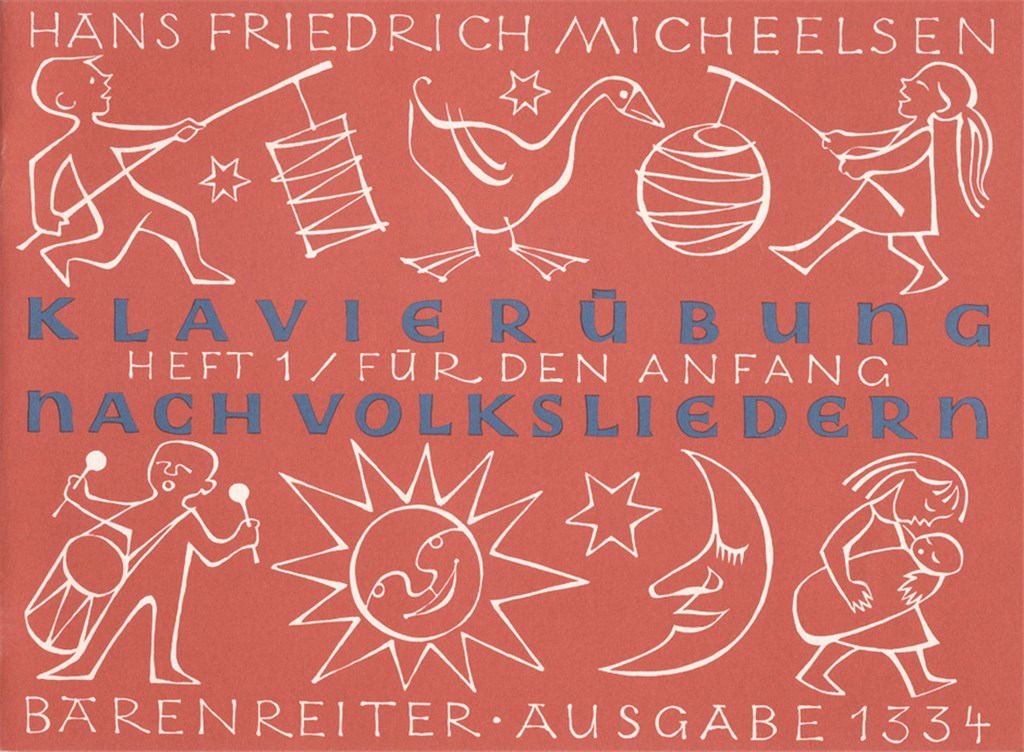 Klavieruebung nach Volksliedern, Heft 1