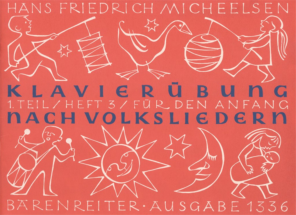 Klavieruebung nach Volksliedern, Heft 3