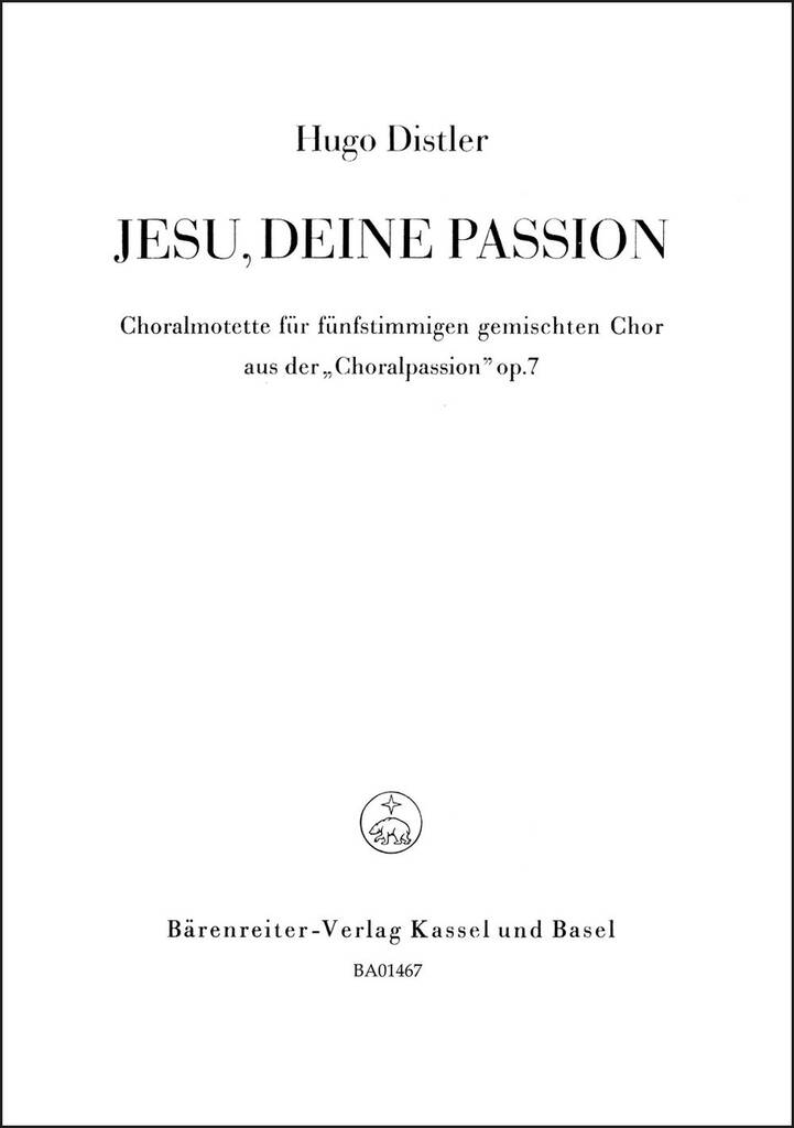 Jesu, deine Passion