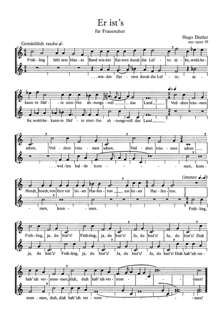 Morike-Chorliederbuch, Teil 2