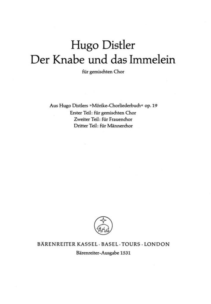Der Knabe und das Immelein