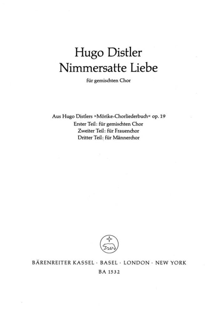 Nimmersatte Liebe (So ist die Lieb)