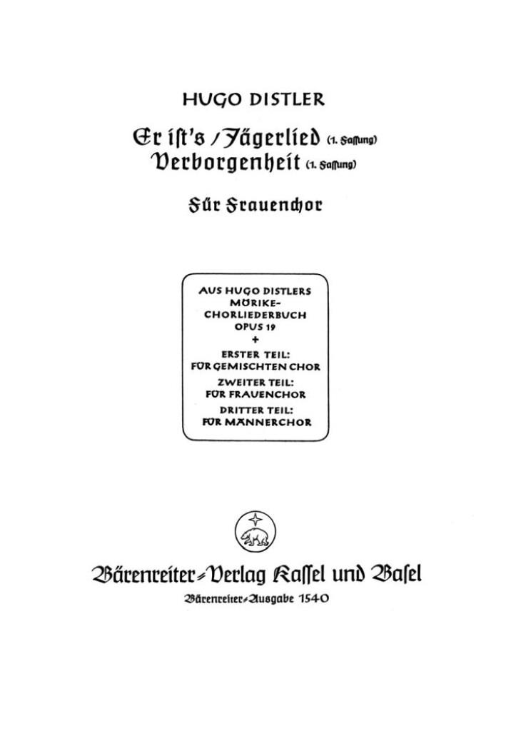 Er istsorJagerliedorVerborgenheit