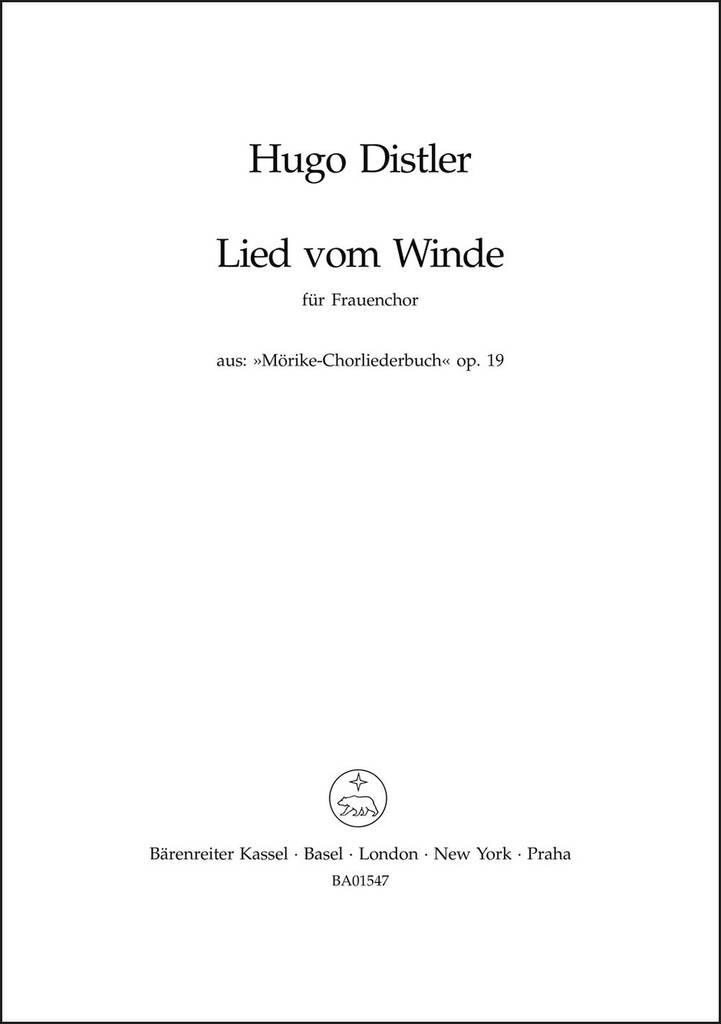 Lied vom Winde (Sausewind, Brausewind)