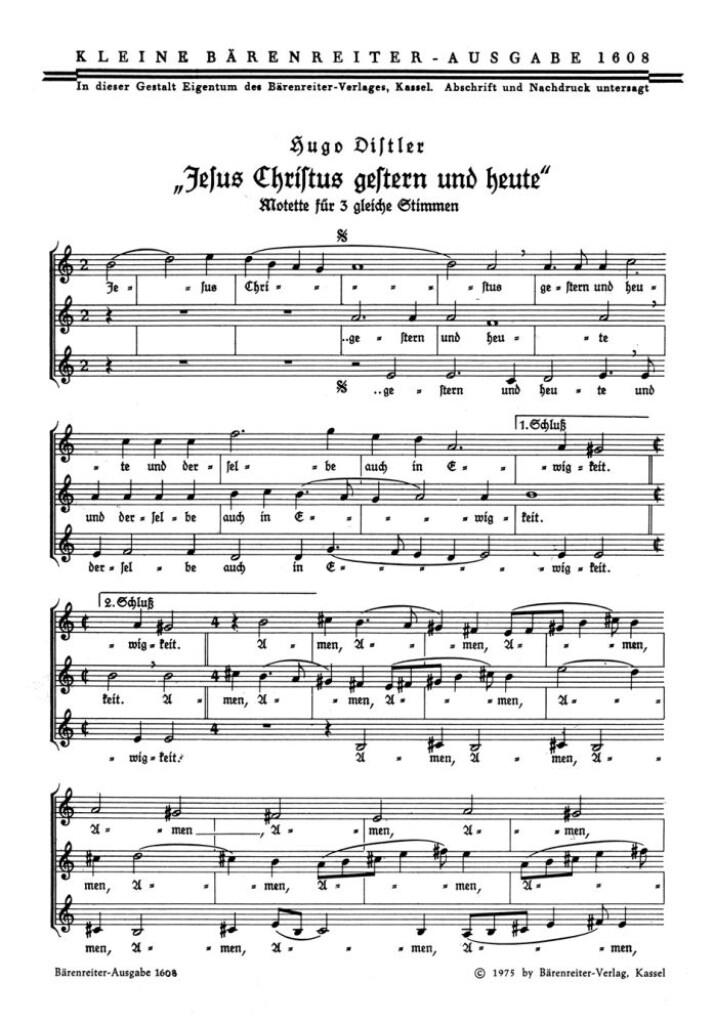 Jesus Christus, gestern und heute