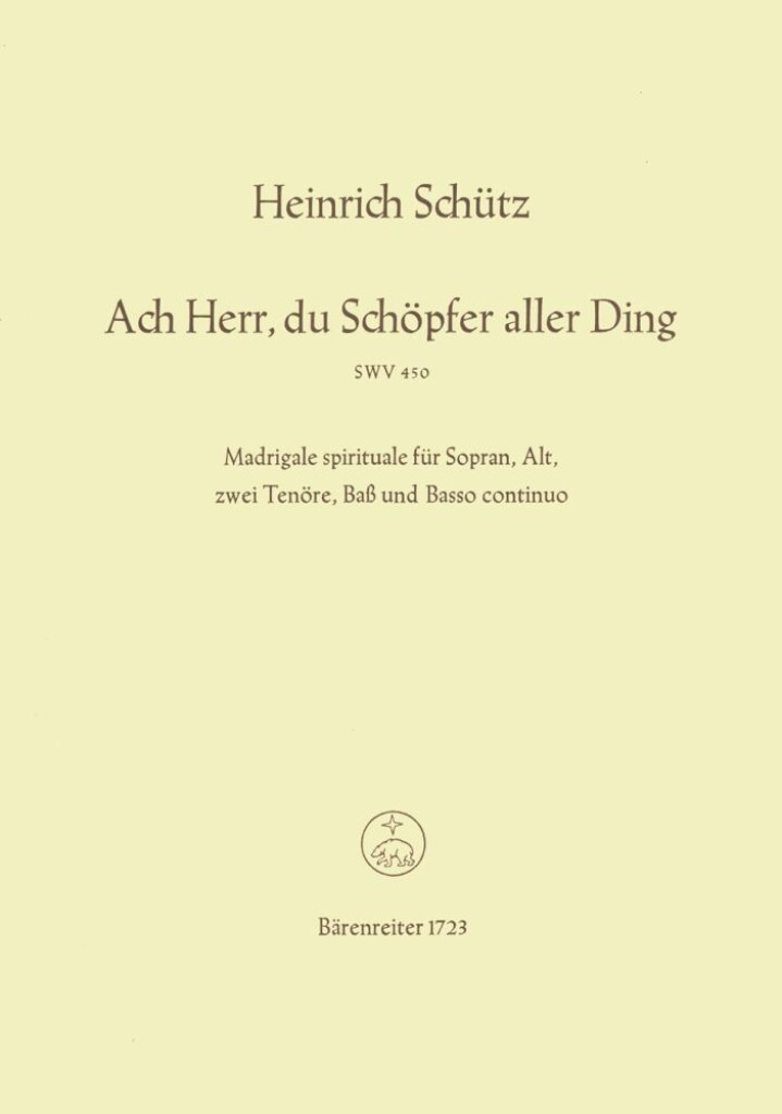 Ach Herr, du Schopfer aller Ding