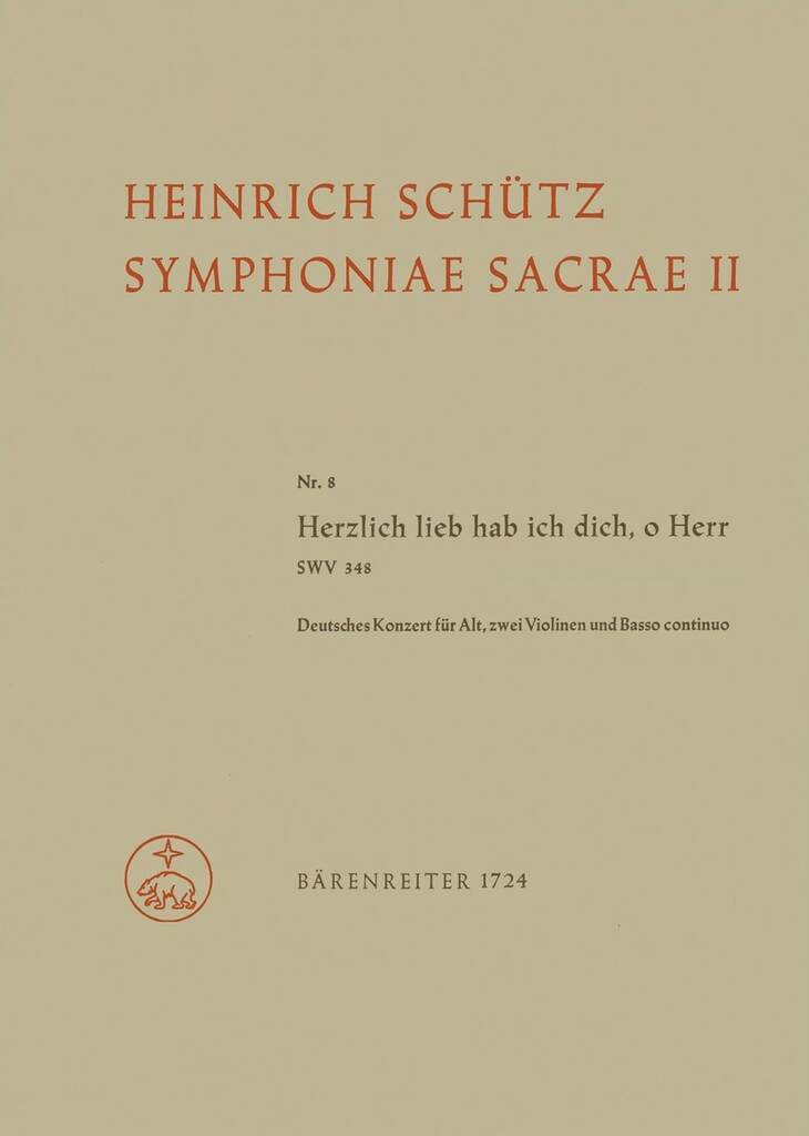Herzlich lieb hab ich dich, o Herr (PA)