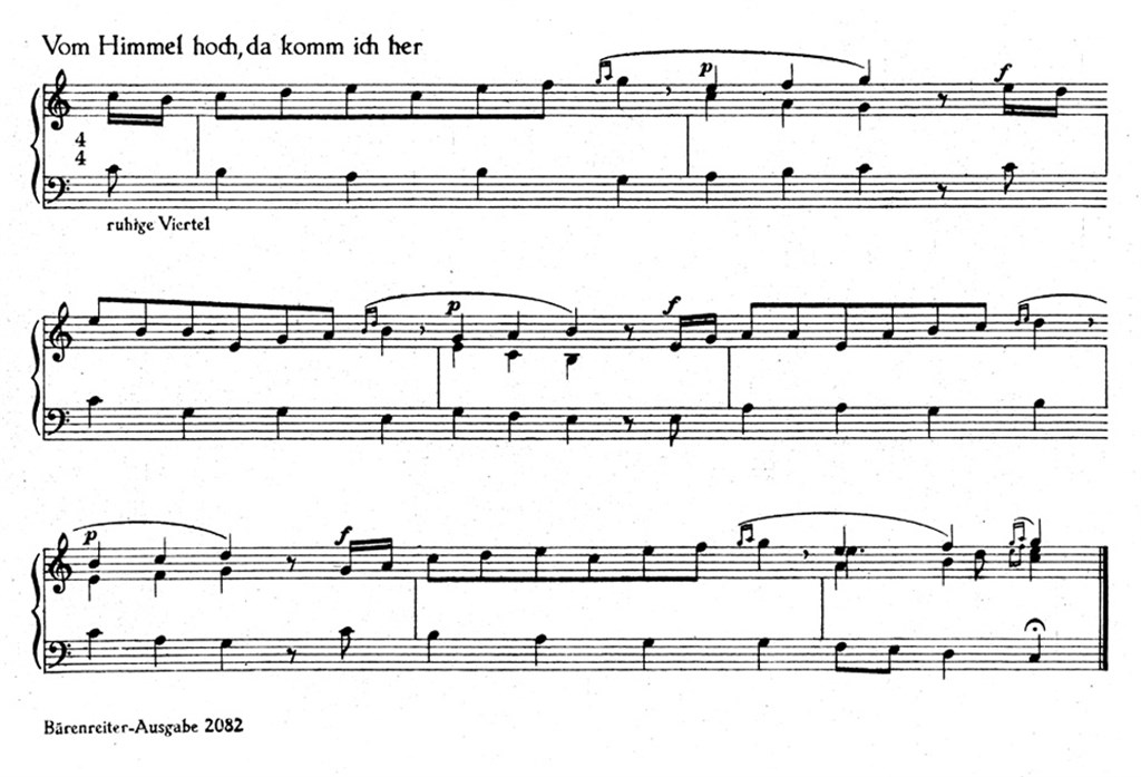 Weihnachtslieder am Tasteninstrument