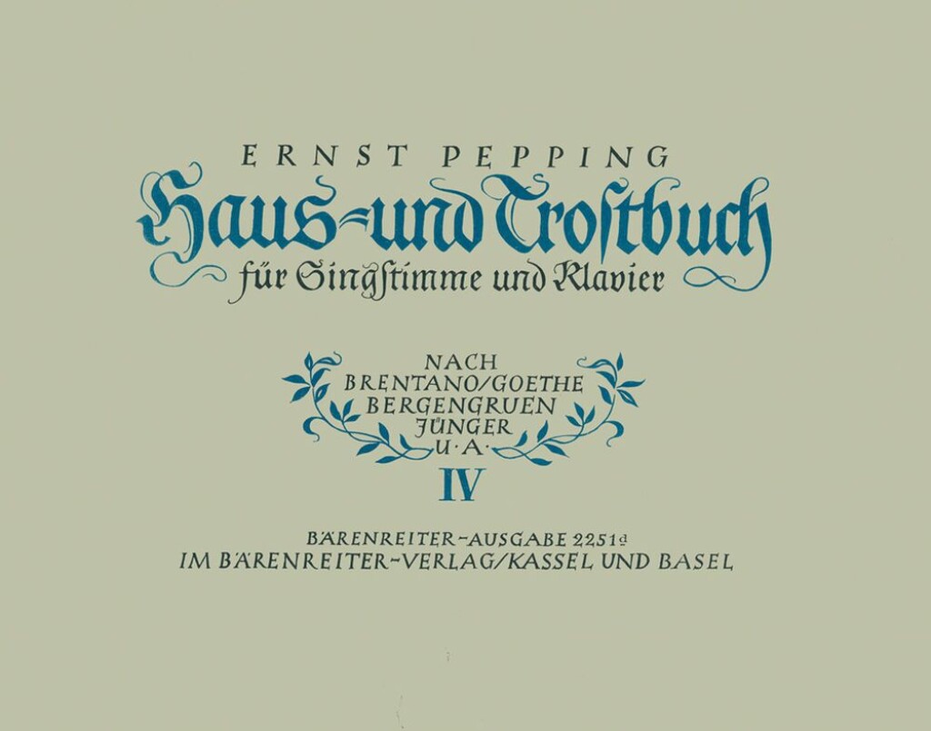 Haus- und Trostbuch, Heft 4