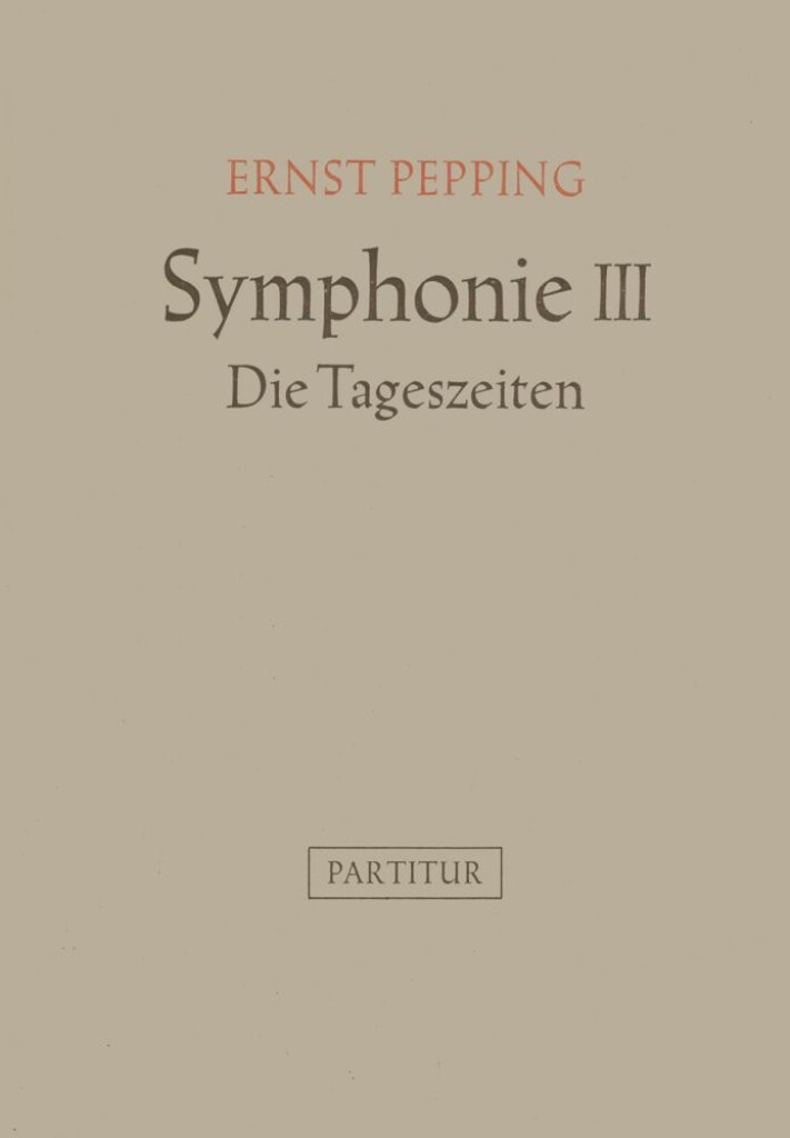 Symphonie No. 3 "Die Tageszeiten"
