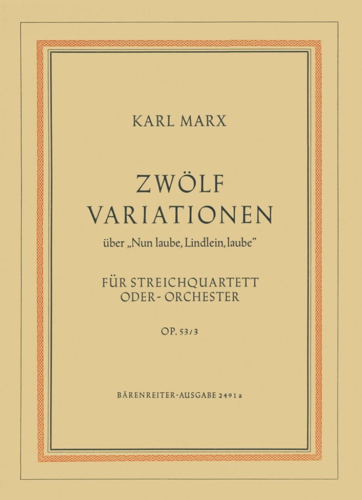 12 Variationen ueber Nun laube, Lindlein, laube