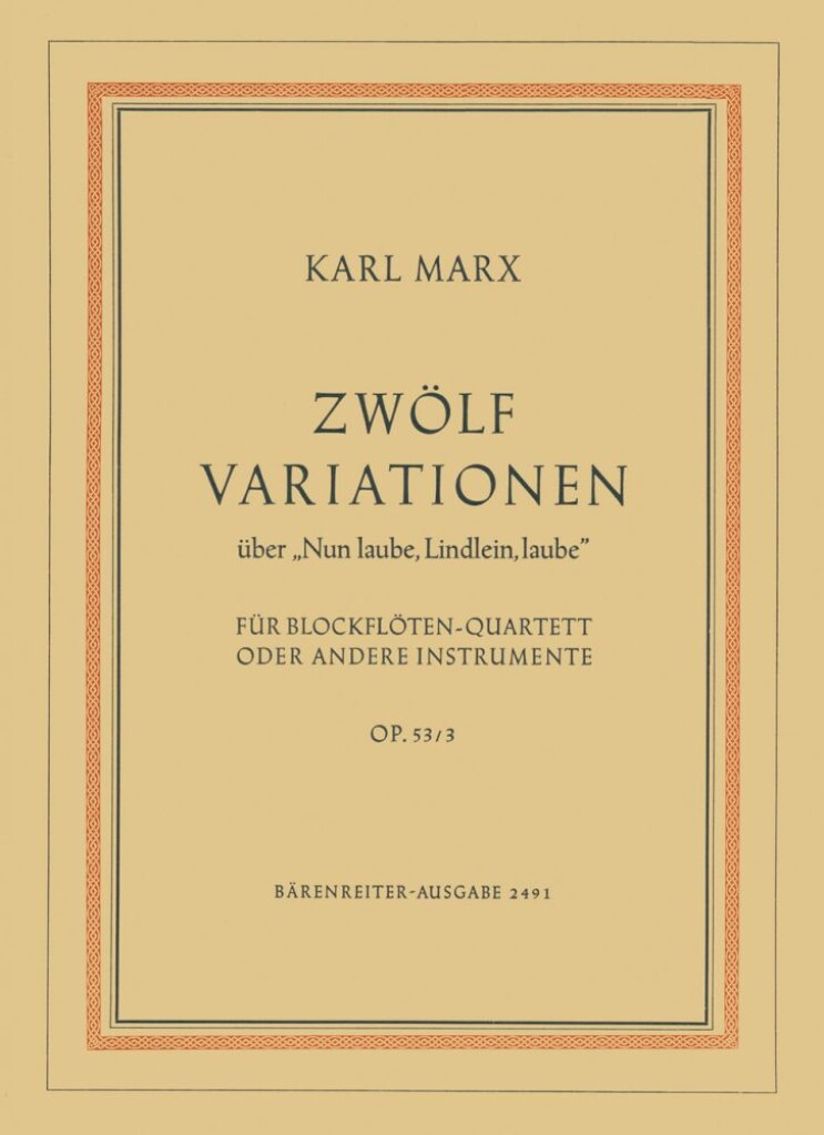 12 Variationen ueber Nun laube, Lindlein, laube