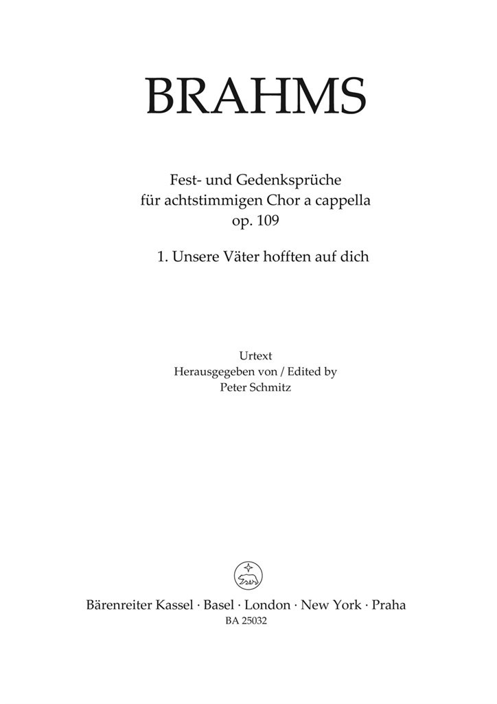 Unsere Väter hofften auf dich