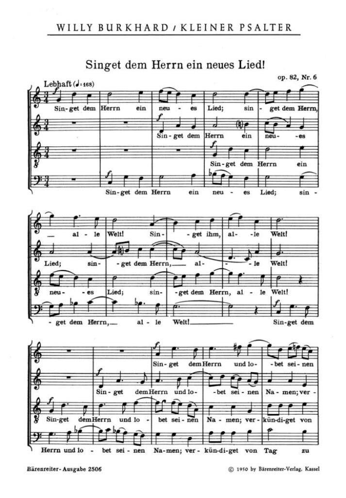 Singet dem Herrn ein neues Lied