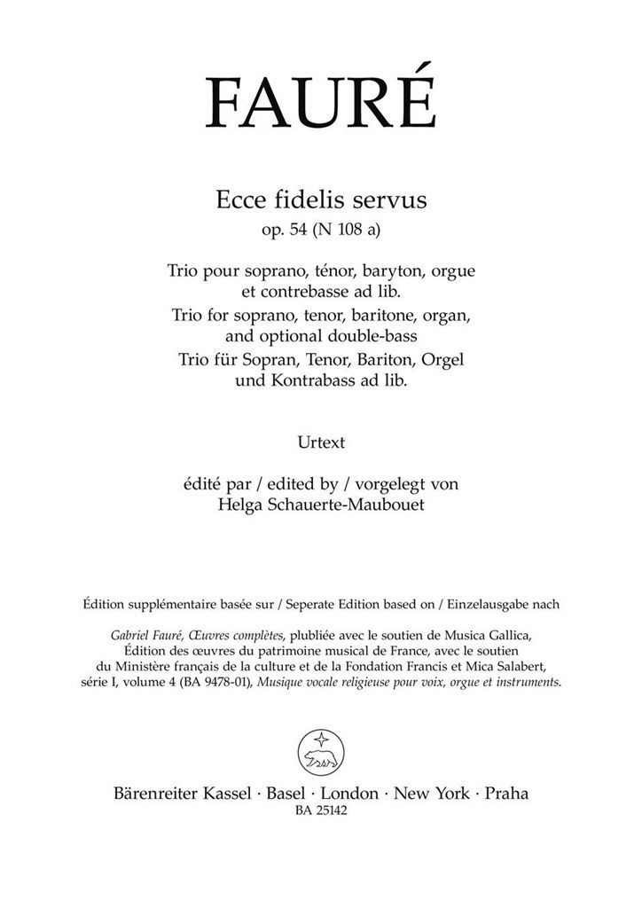 Ecce fidelis servus
