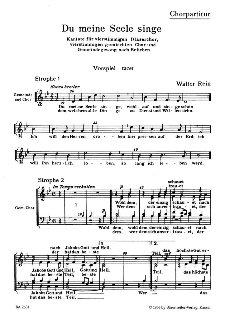 Du meine Seele, singe