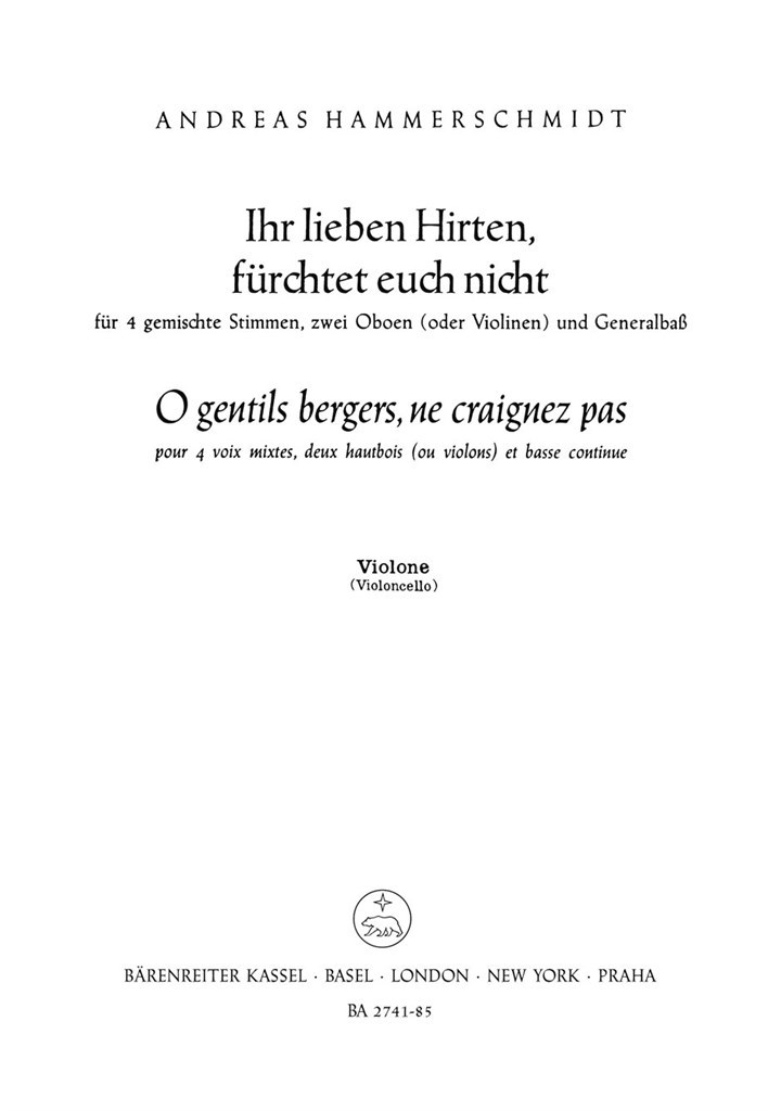 Ihr lieben Hirten, furchtet euch nicht