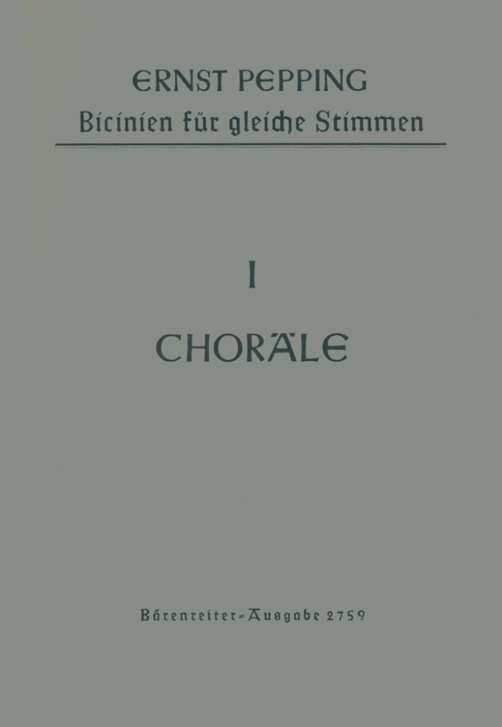 Bicinien, Heft 1: 34 Chorale