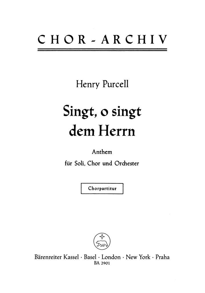 O, sing unto the Lord