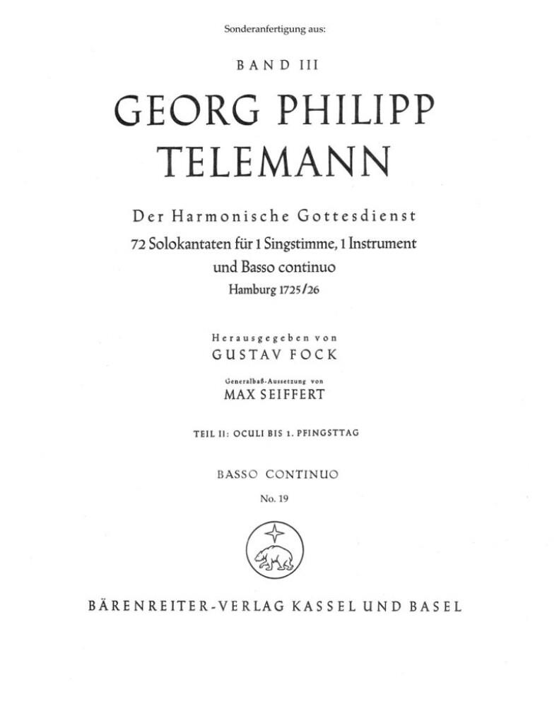 Der Harmonische Gottesdienst, Teil II