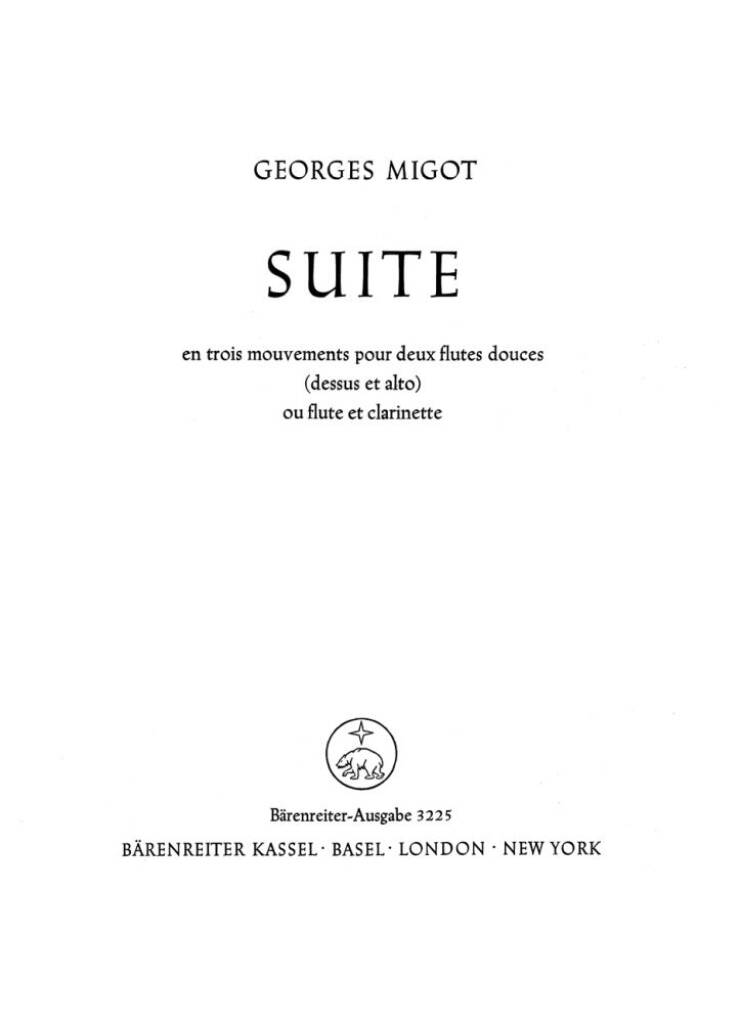 Suite en trois mouvements