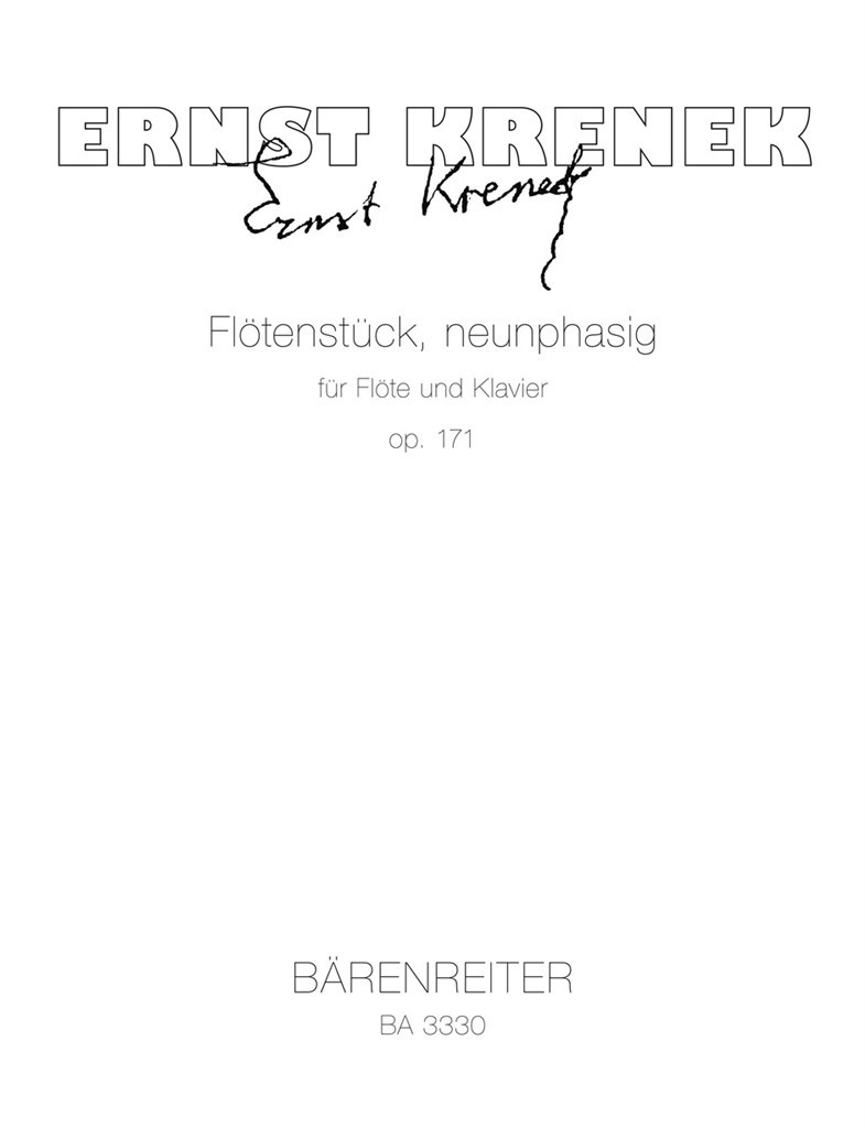 Flotenstuck neunphasig for Flute and Piano op. 171