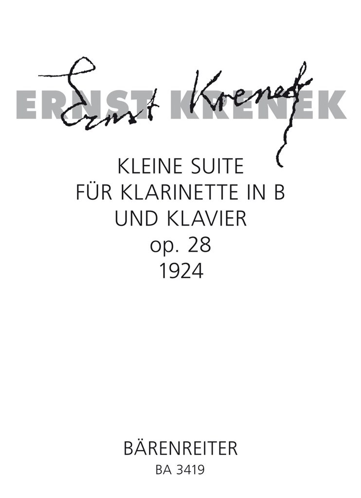 Little Suite for Clarinet and Piano op. 28