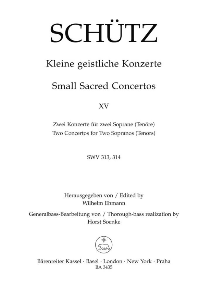 Kleine geistliche Konzerte, Heft 15
