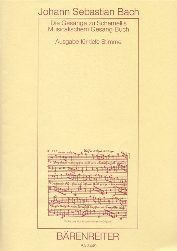 Die Gesänge zu G. Chr. Schemellis Gesangbuch