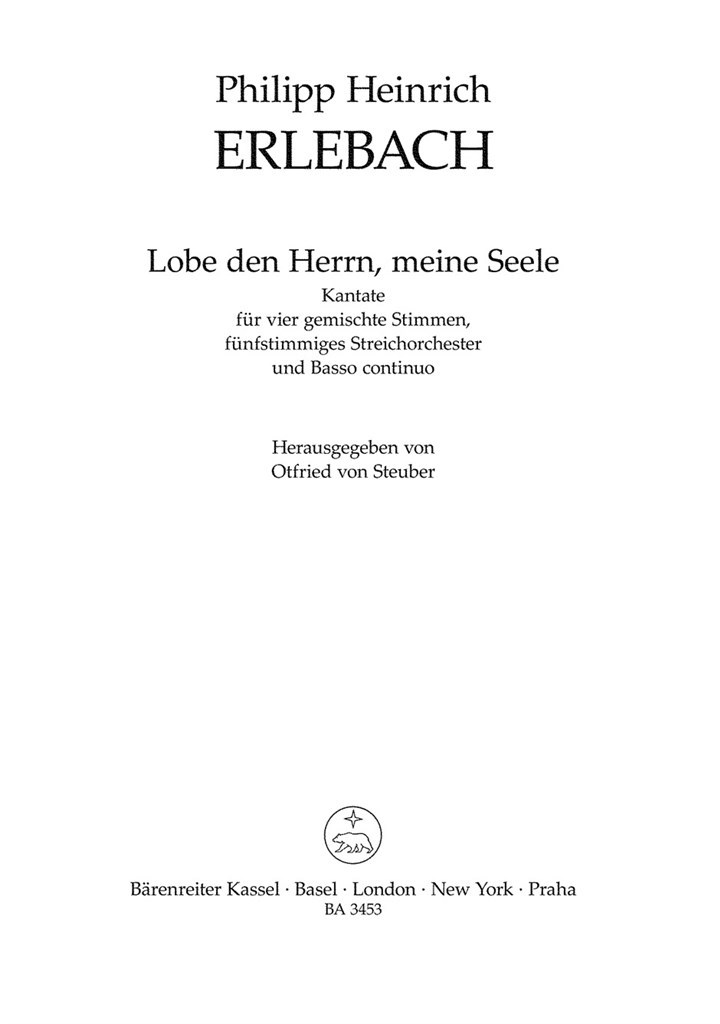 Lobe den Herrn, meine Seele (PA)