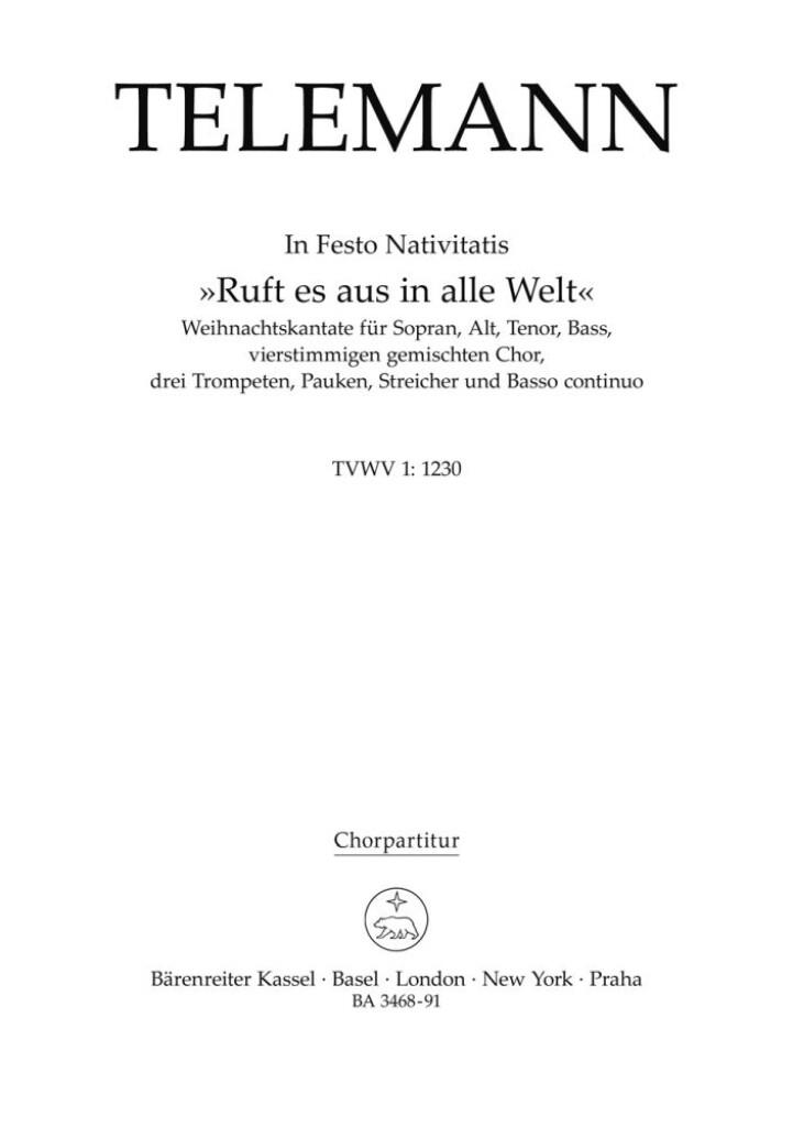 Ruft es aus in alle Welt