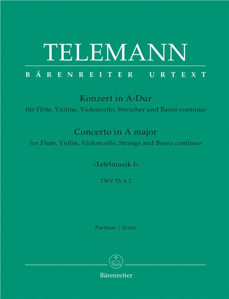 Concerto for Flute & Violin A Maj Score