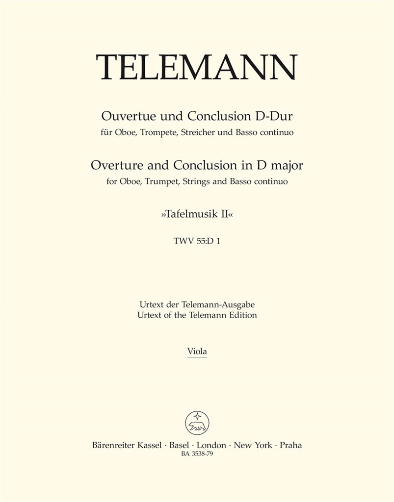 Ouverture und Conclusion aus Tafelmusik II