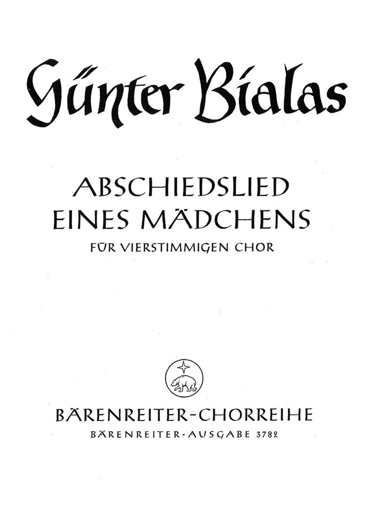 Abschiedslied eines Maedchens