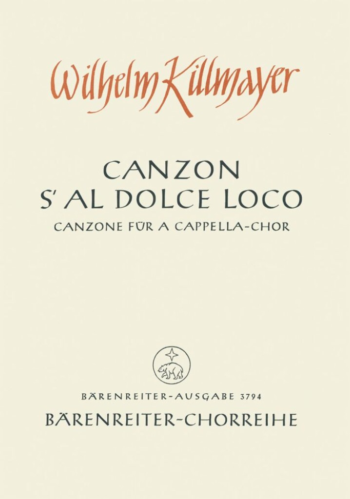 Canzon, sal dolce loco
