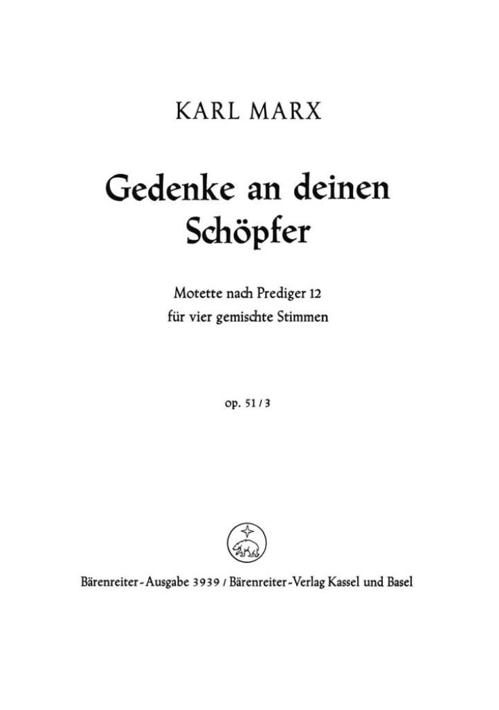 Gedenke an deinen Schopfer