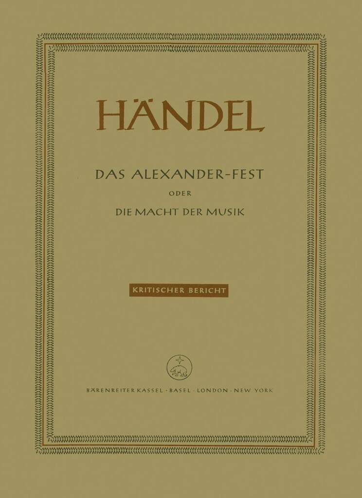 Alexander's Feast or The Power of Musick HWV 75