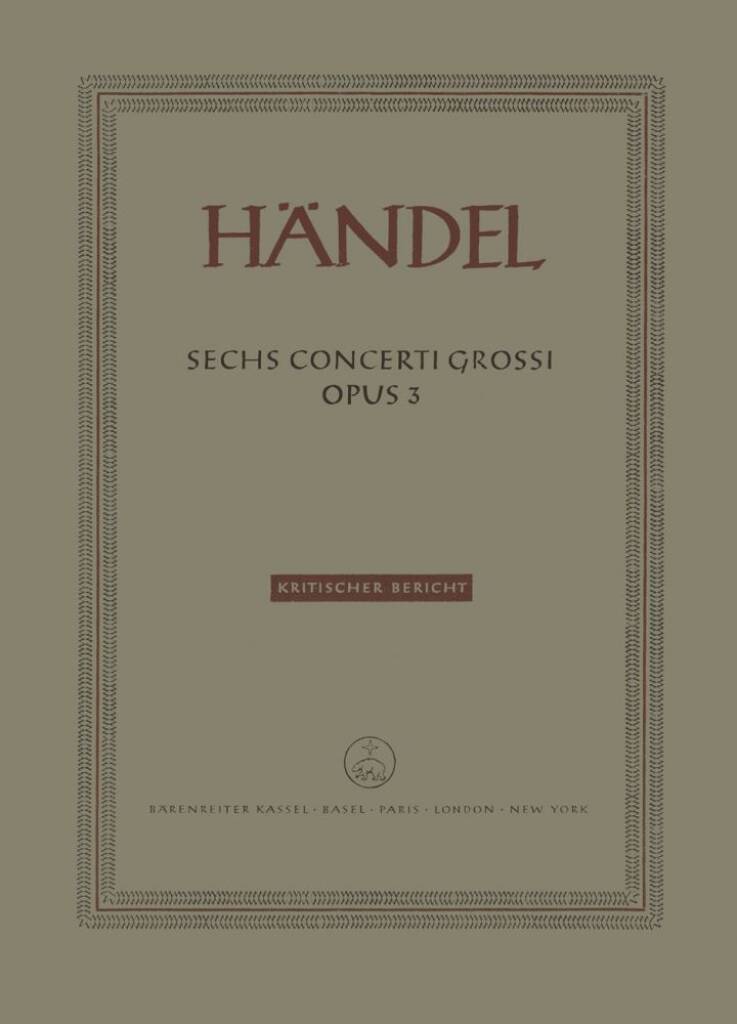 Sechs Concerti grossi HWV 312-317
