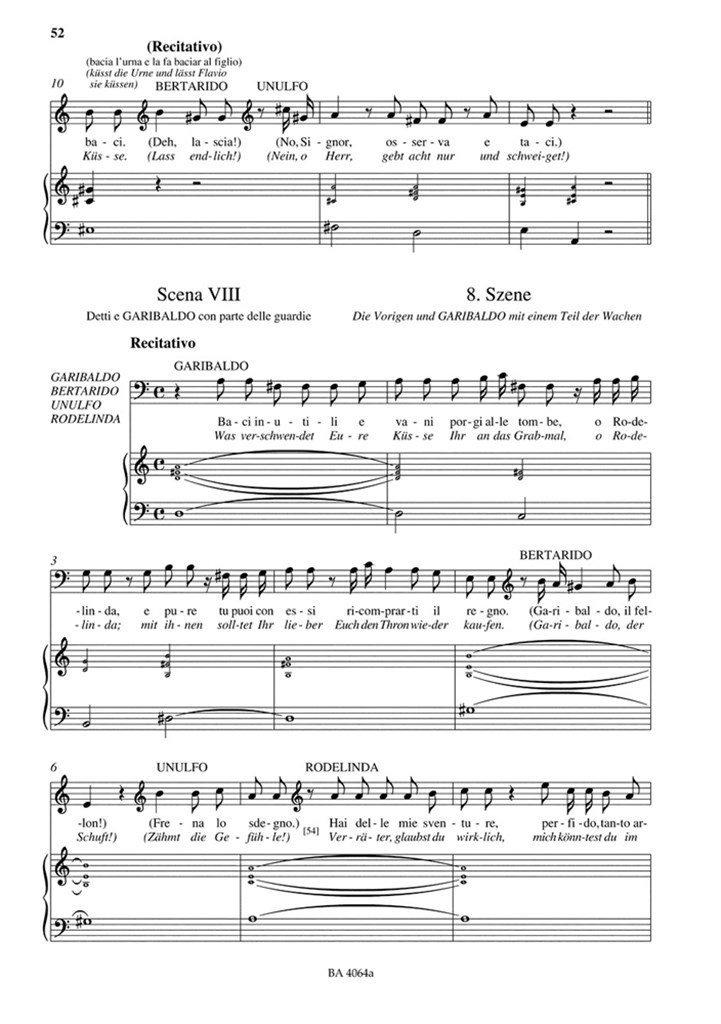 Rodelinda Regina De Longobardi Hwv 19
