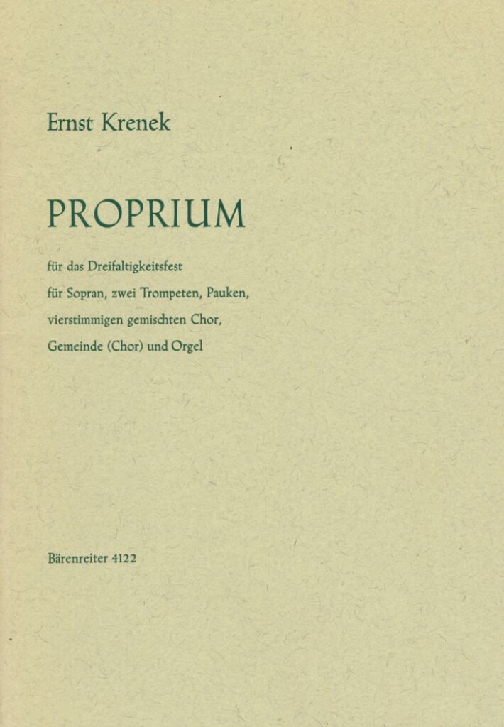 Proprium fur das Dreifaltigkeitsfest