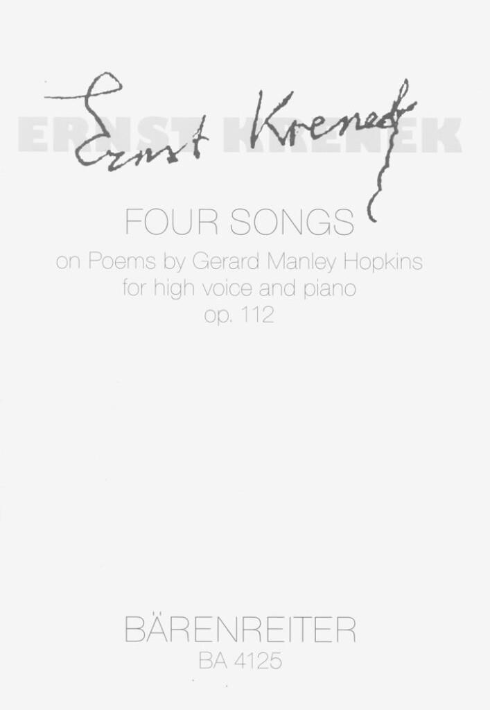 Four Songs nach Gedichten von Gerard M. Hopkins