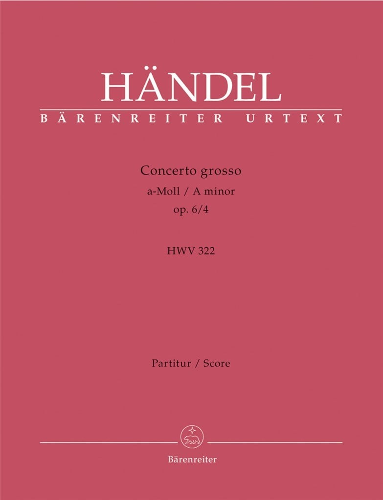 Concerto grosso a minor op. 6-4 HWV 322