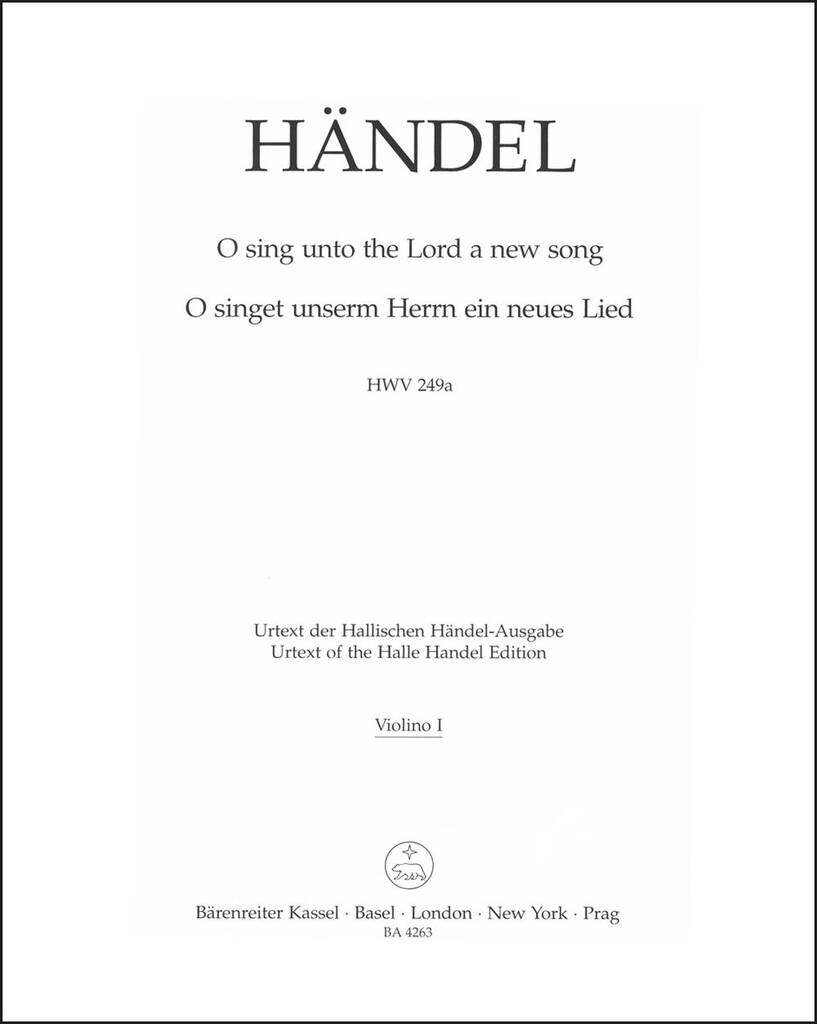 O sing unto the Lord