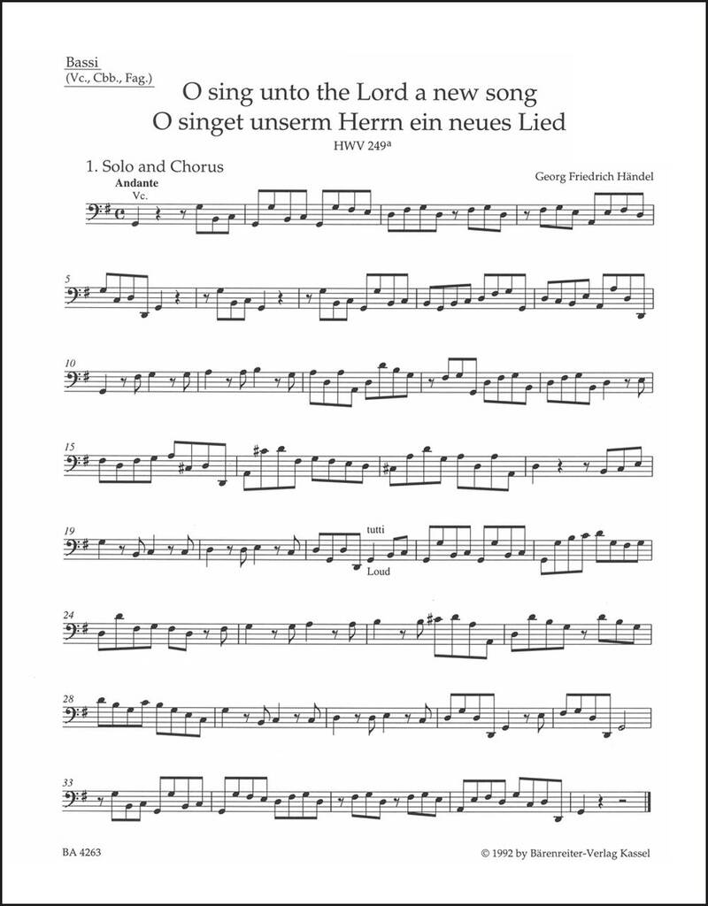 O sing unto the Lord