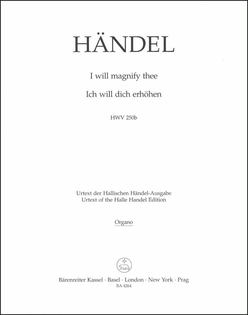 I will magnify theeorIch will dich erhohen