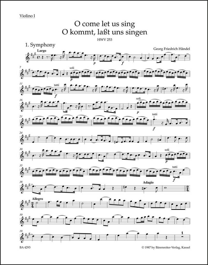 O come let us singorO kommt, lasst uns singen
