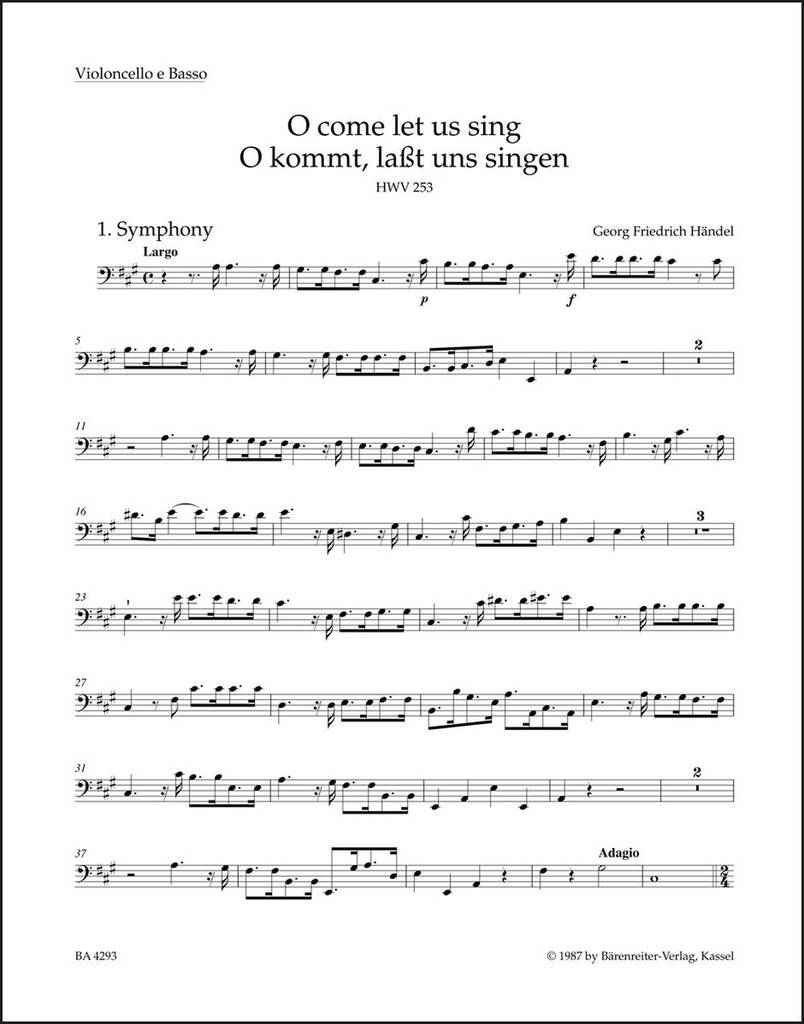 O come let us singorO kommt, lasst uns singen
