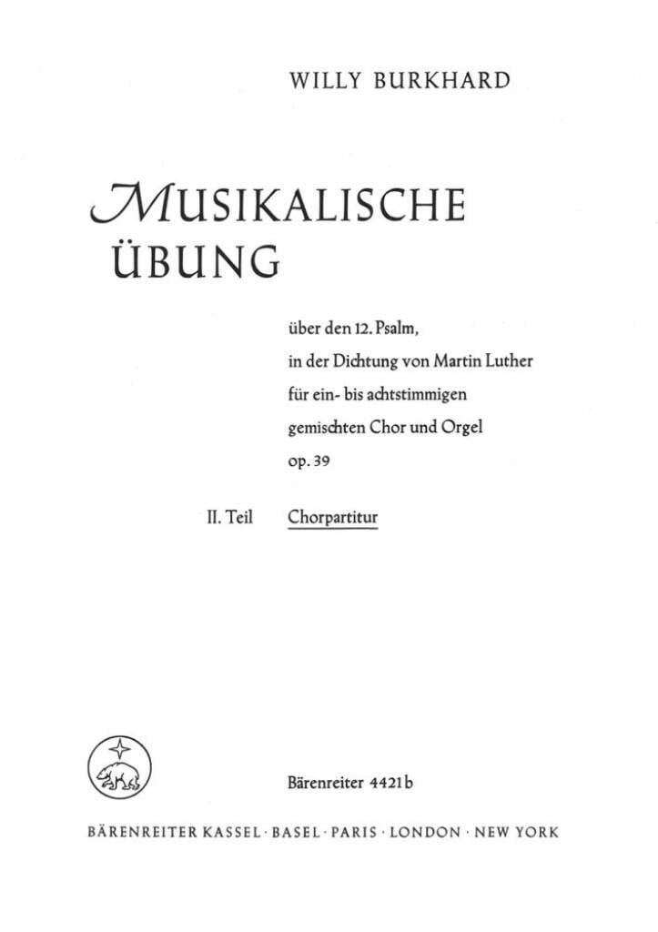 Musikalische uebung ueber den 12. Psalm