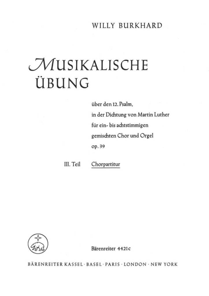Musikalische uebung ueber den 12. Psalm