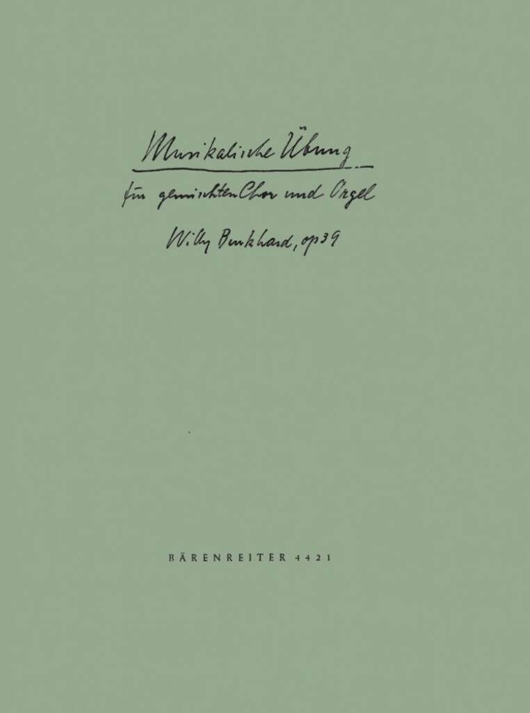 Musikalische uebung uber den 12. Psalm